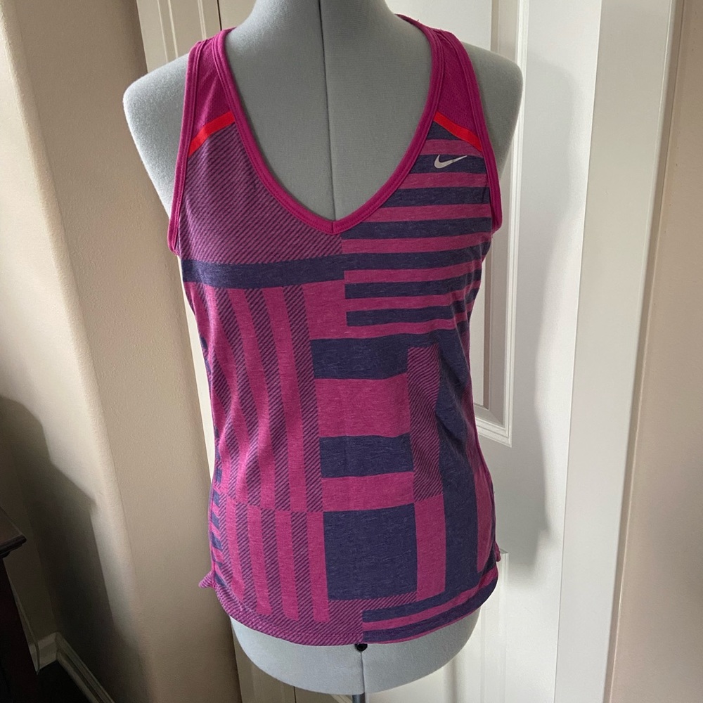 Nike Dri-Fit Tank Top, Purple & Pink, Size M
